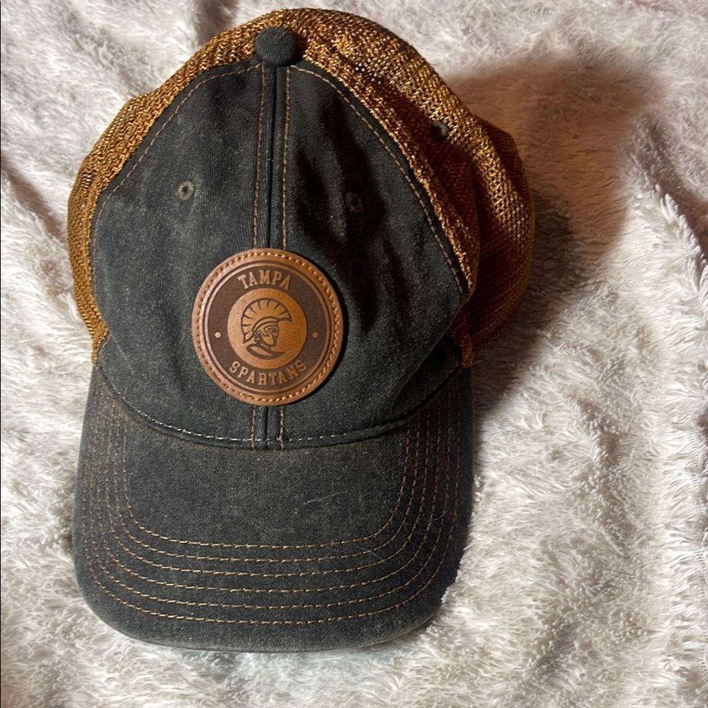 Tampa Spartans Black and Brown Cap